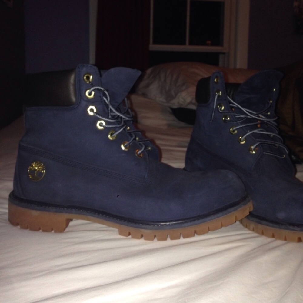 Blue Suede Timberland Boots - Picture 3 of 3